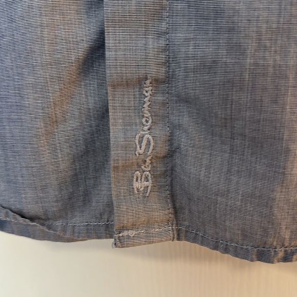 Ben Sherman Linen Button Down Shirt - Picture 2 of 10